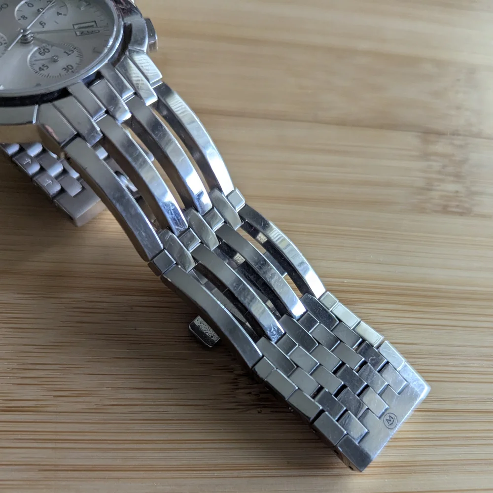 Movado Watch Silver Esperanza Chronograph